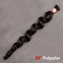 Load image into Gallery viewer, Cabello Humano 100% Natural sin procesar Kinky de 30 Pulgadas
